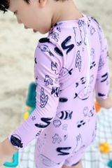 Đồ bơi liền thân BABY kèm mũ chống nắng Cá Nghịch Ngợm 7