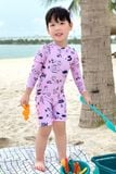  Đồ bơi liền thân em bé kèm mũ chống nắng Cá Nghịch Ngợm 