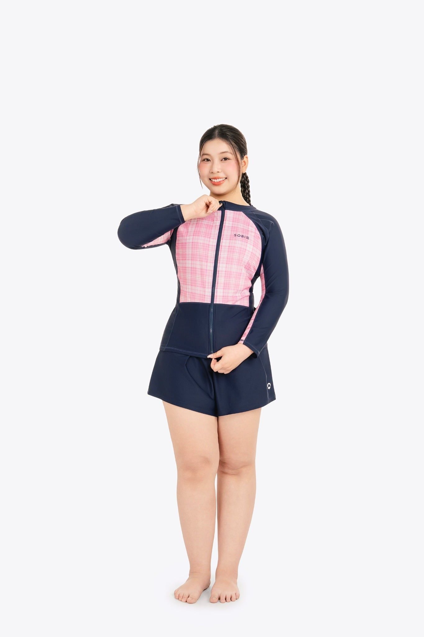 Áo bơi nữ SOBIE tay dài chống nắng Chubby Willow