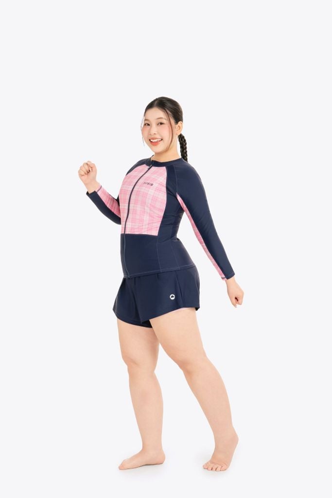 Áo bơi nữ SOBIE tay dài chống nắng Chubby Willow, ảnh 3