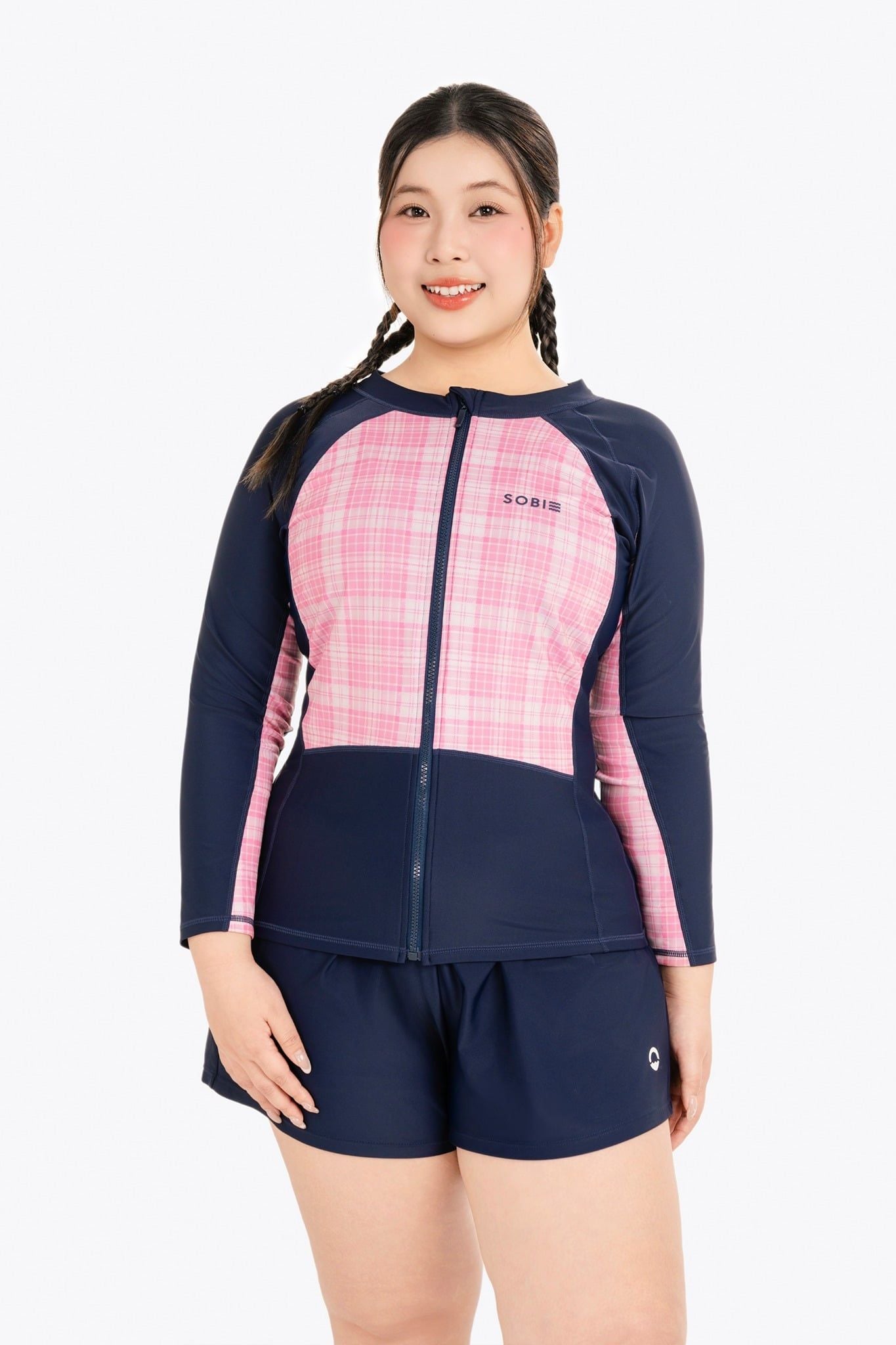 Áo bơi nữ SOBIE tay dài chống nắng Chubby Willow