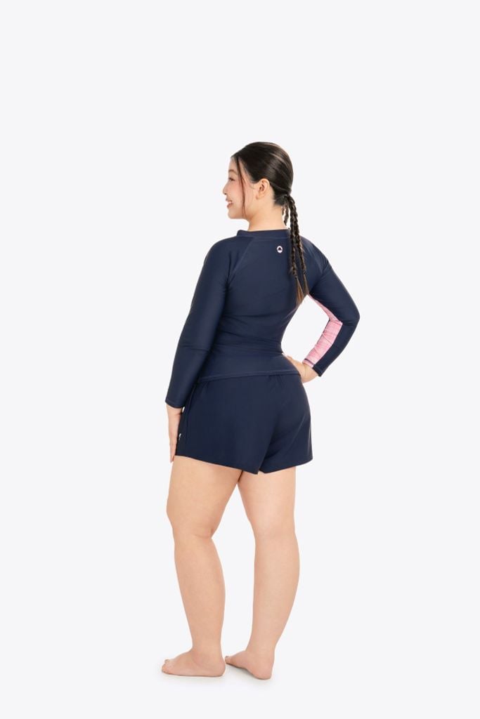 Áo bơi nữ SOBIE tay dài chống nắng Chubby Willow, ảnh 5