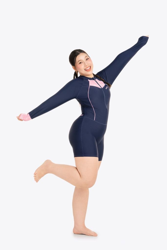 Đồ bơi nữ SOBIE liền thân tay dài chống nắng Chubby Lynn, ảnh 4