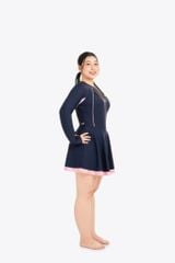 Đồ bơi nữ SOBIE liền thân váy tay dài chống nắng Chubby Sunny 4
