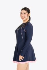 Đồ bơi nữ SOBIE liền thân váy tay dài chống nắng Chubby Sunny 5