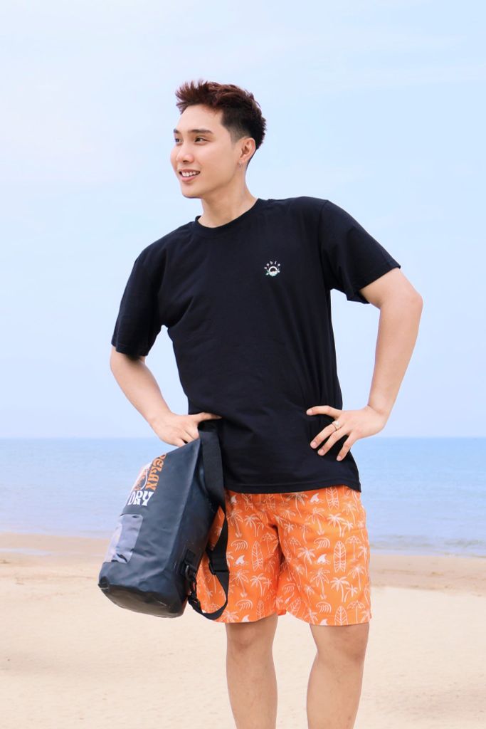 Áo thun đi biển Unisex Serpent Deep Black — 4