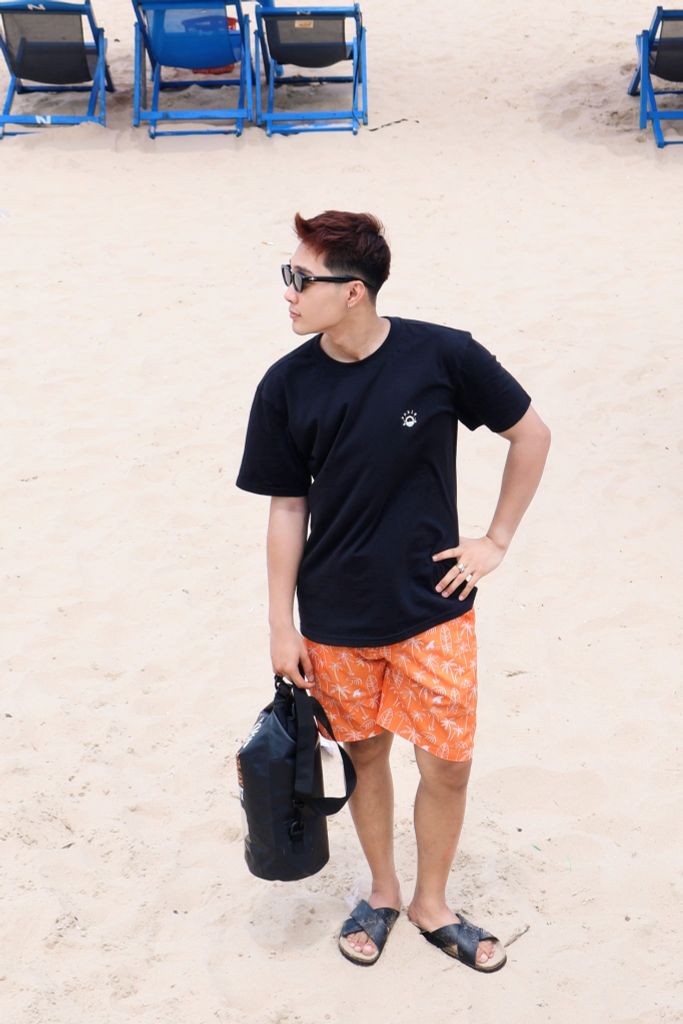 Áo thun đi biển Unisex Serpent Deep Black — 5