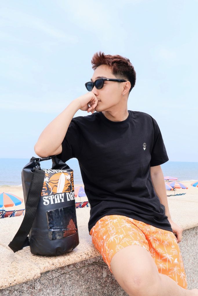 Áo thun đi biển Unisex Serpent Deep Black — 6