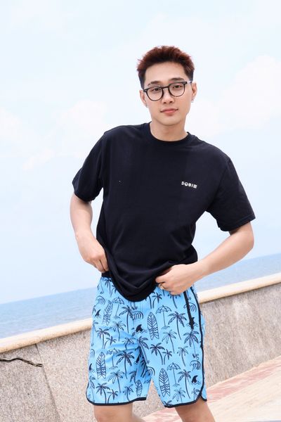  Áo thun đi biển Unisex Sobie Classic Deep Black 