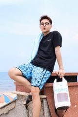 Áo thun đi biển Unisex Sobie Classic Deep Black 3