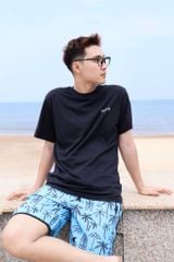 Áo thun đi biển Unisex Sobie Classic Deep Black 4