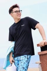 Áo thun đi biển Unisex Sobie Classic Deep Black 5