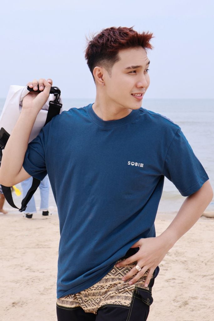 Áo thun đi biển Unisex Sobie Classic Deep Blue — 7
