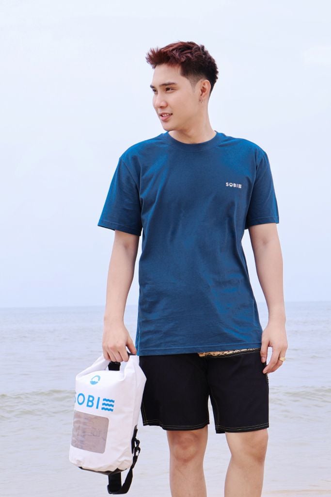 Áo thun đi biển Unisex Sobie Classic Deep Blue — 3