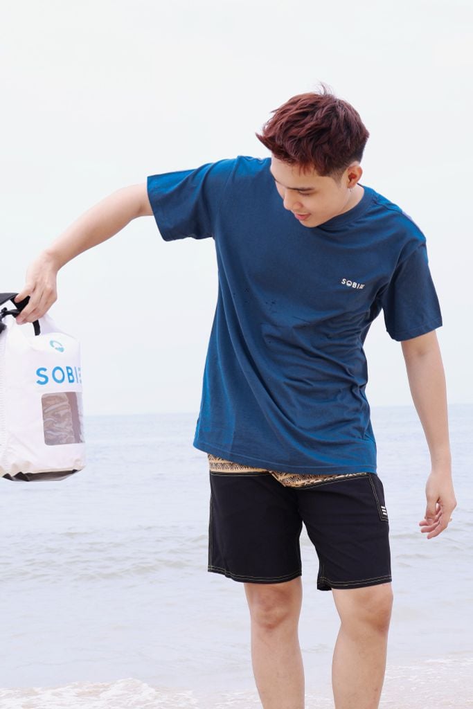 Áo thun đi biển Unisex Sobie Classic Deep Blue — 4