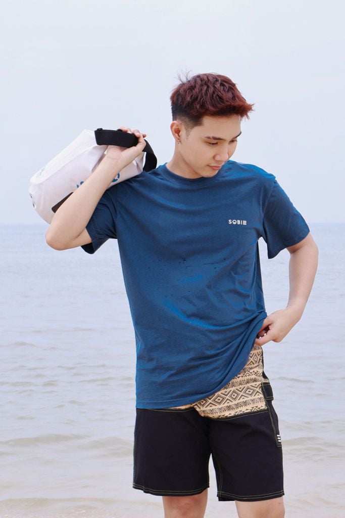 Áo thun đi biển Unisex Sobie Classic Deep Blue — 5