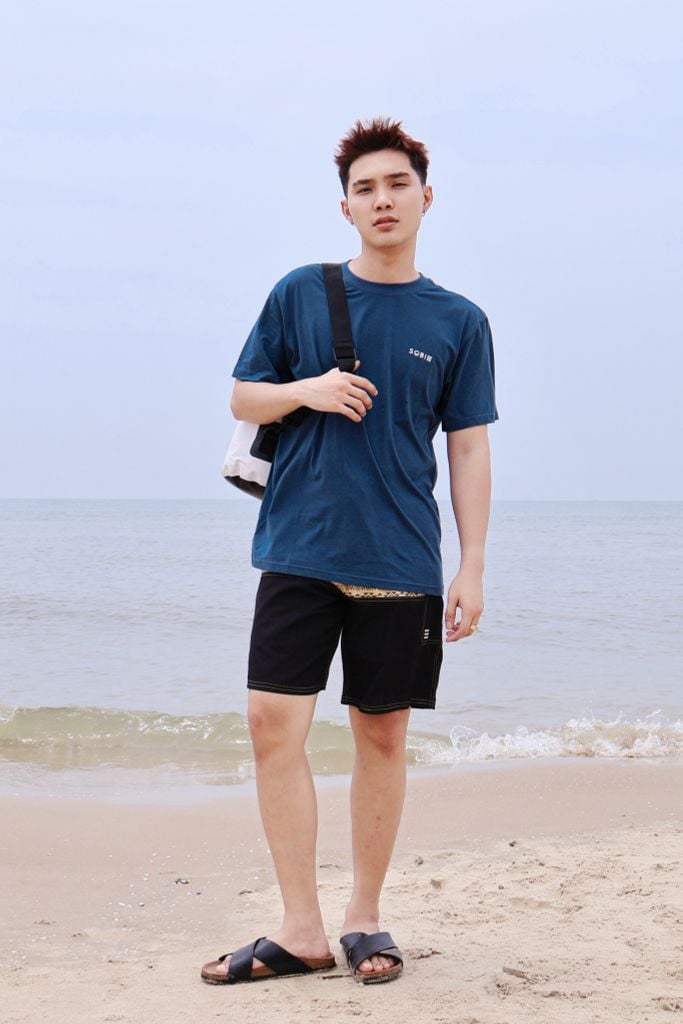 Áo thun đi biển Unisex Sobie Classic Deep Blue — 2