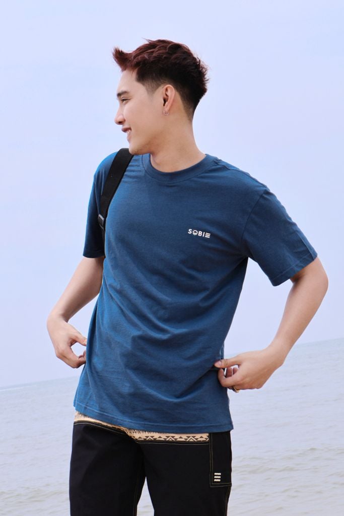 Áo thun đi biển Unisex Sobie Classic Deep Blue — 6
