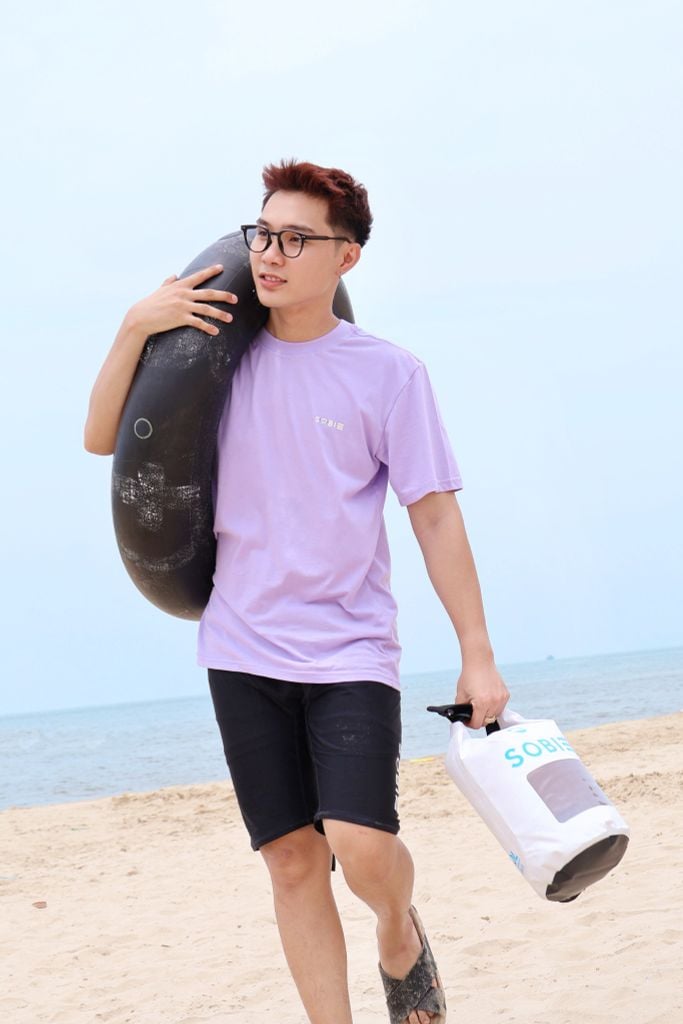 Áo thun đi biển Unisex Sobie Classic Orchid, ảnh 4