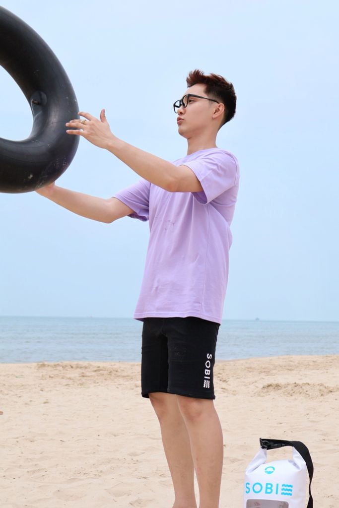 Áo thun đi biển Unisex Sobie Classic Orchid, ảnh 5