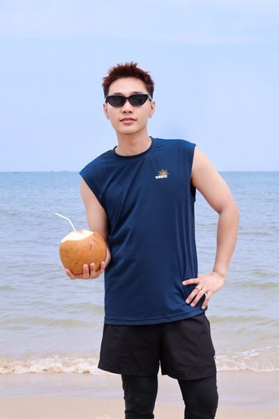  Áo thun đi biển Surfing Tank Summer Navy 