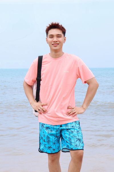  Áo thun đi biển Unisex Sobie Classic Coroal Pink 