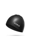 Nón bơi silicon cao cấp SOBIE Black - White S15 1