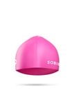 Nón bơi trẻ em sIlicone cao cấp SOBIE Ribbon Pink S23 4