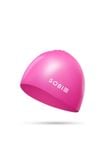 Nón bơi trẻ em sIlicone cao cấp SOBIE Ribbon Pink S23 3