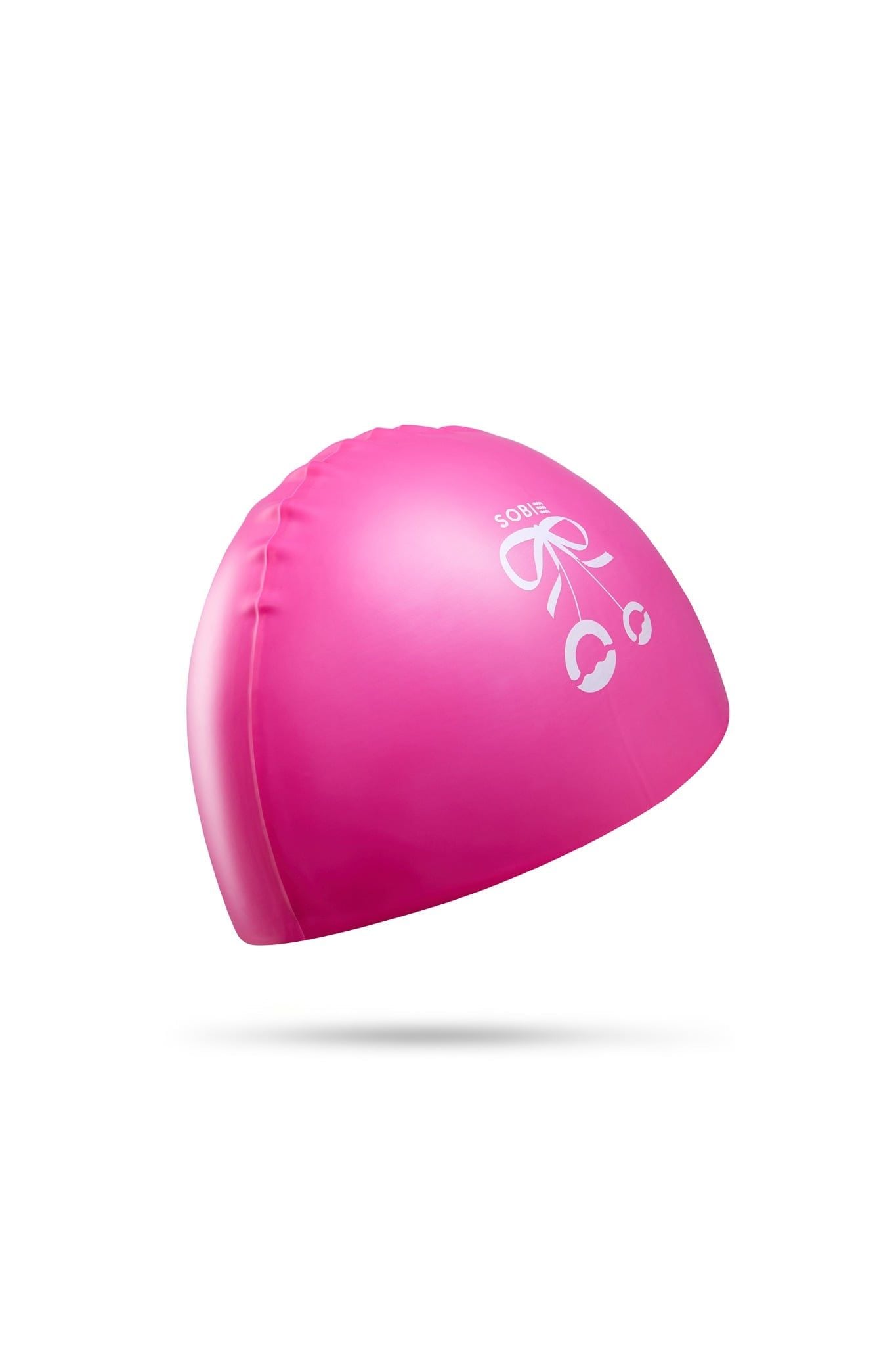 Nón bơi trẻ em sIlicone cao cấp SOBIE Ribbon Pink S23