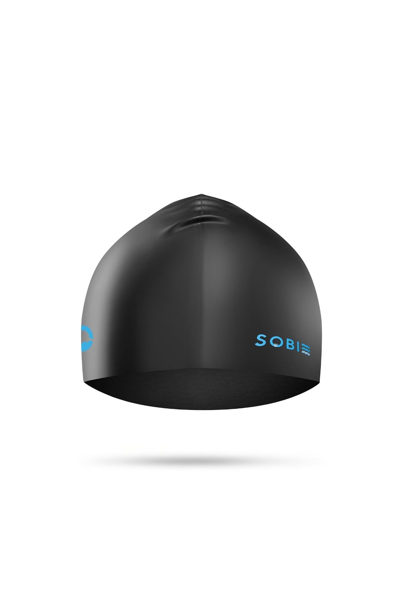 Nón bơi silicone cao cấp SOBIE Black - Blue S12