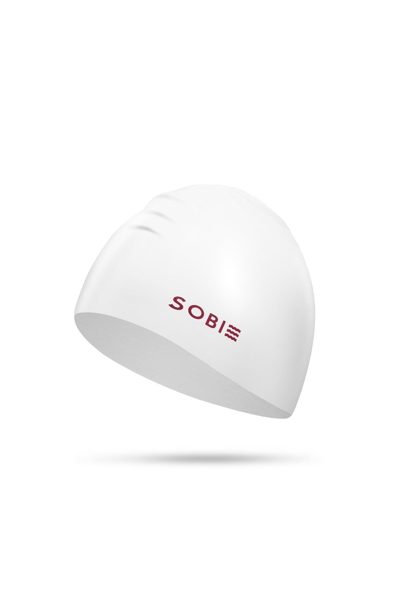 Nón bơi nữ silicon cao cấp dành cho tóc dài SOBIE White S18