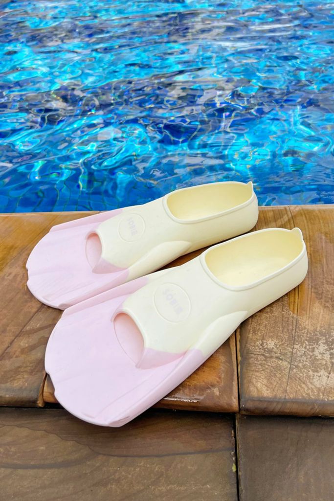 Chân vịt tập bơi Sobie Silicone Pink CoreFins, ảnh 6