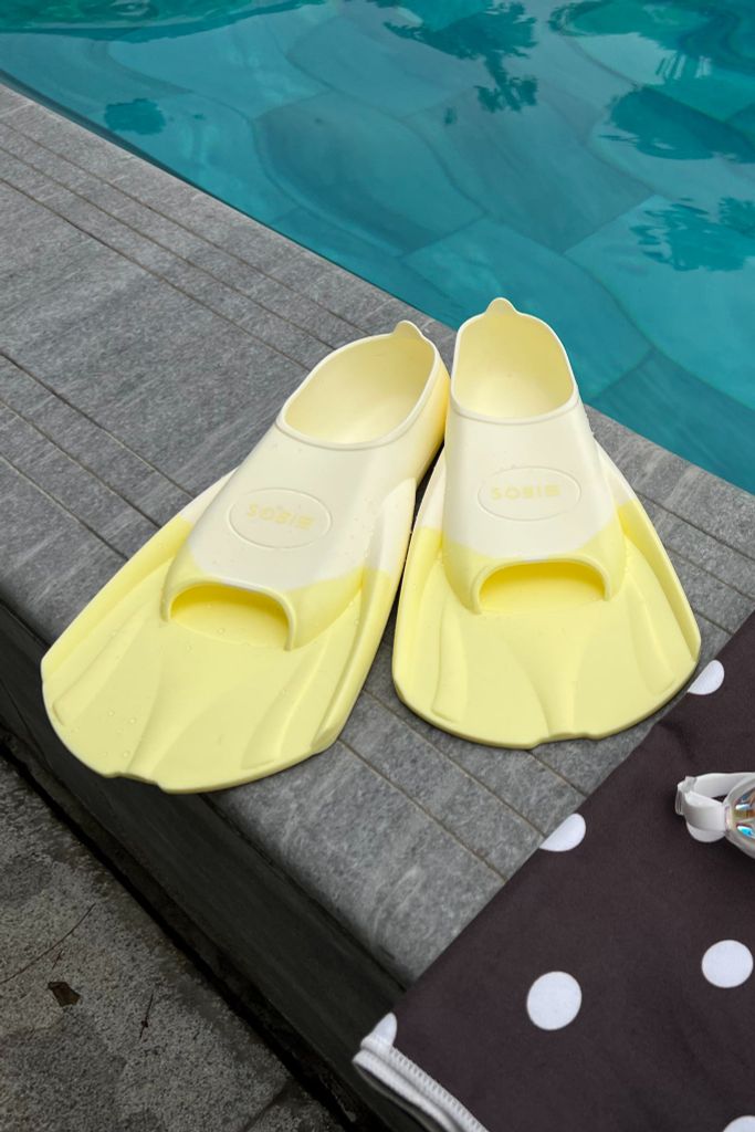 Chân vịt tập bơi Sobie Silicone Yellow CoreFins, ảnh 6