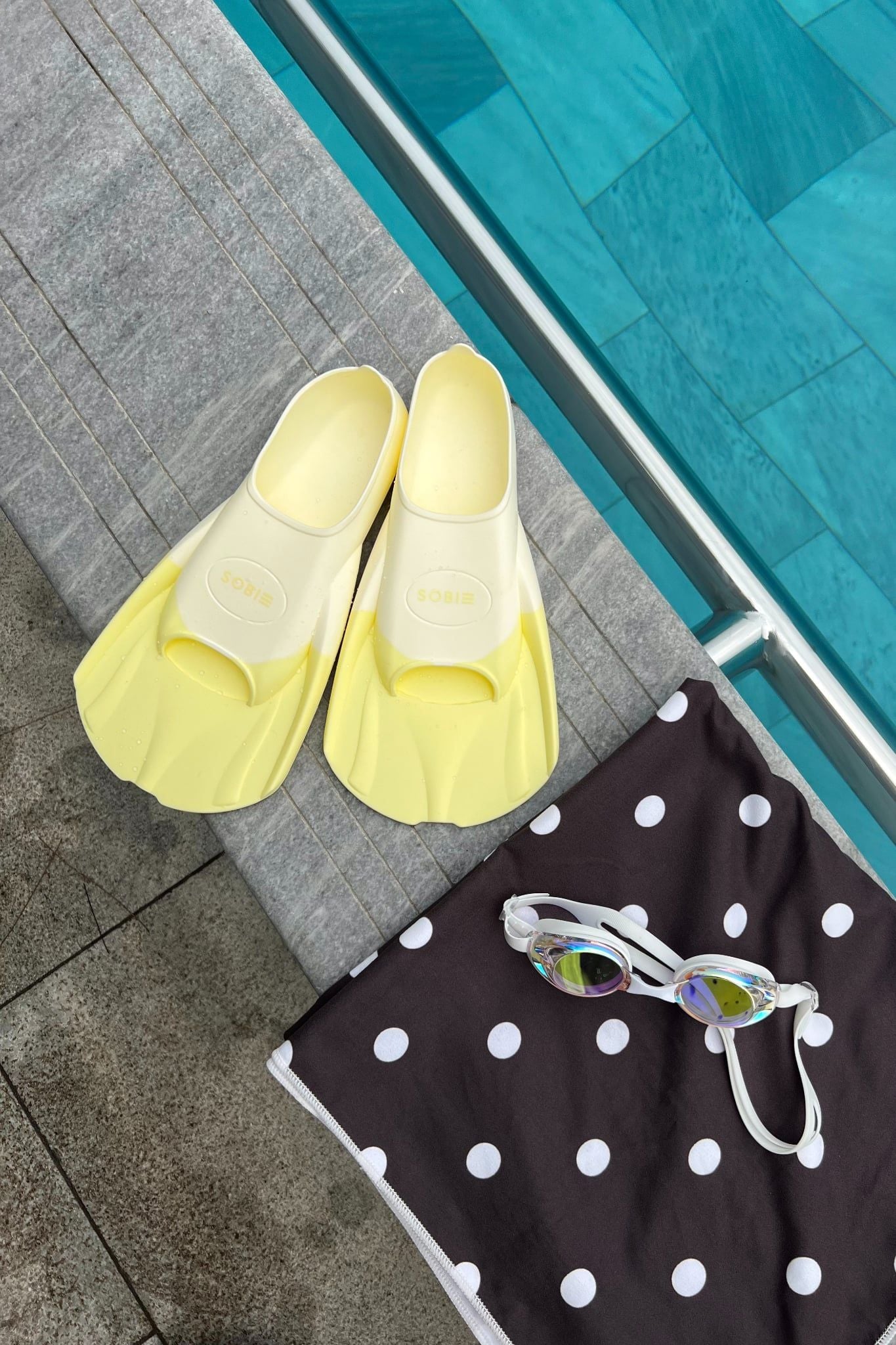 Chân vịt tập bơi Sobie Silicone Yellow CoreFins