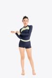 Đồ bơi nữ SOBIE liền thân tay dài chống nắng Sea Shell