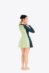 Đồ bơi nữ SOBIE liền thân váy tay dài chống nắng Sea Shore 5