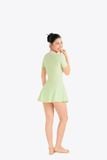 Đồ bơi nữ SOBIE liền thân váy tay ngắn kín đáo Sea Side
