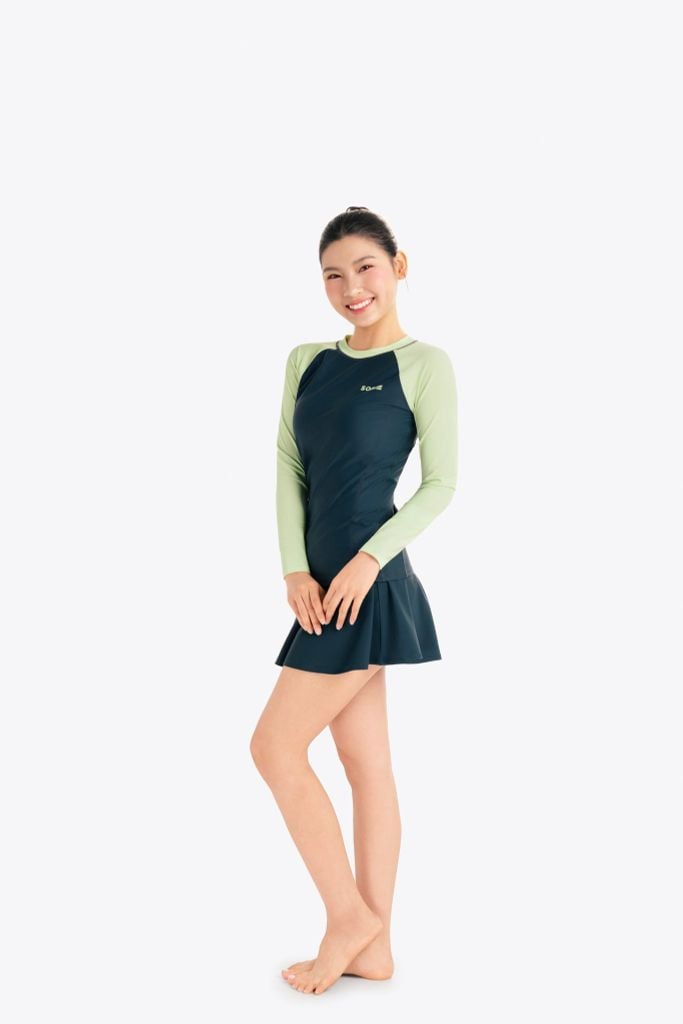 Áo bơi nữ SOBIE tay dài kín Sea Bay — 3