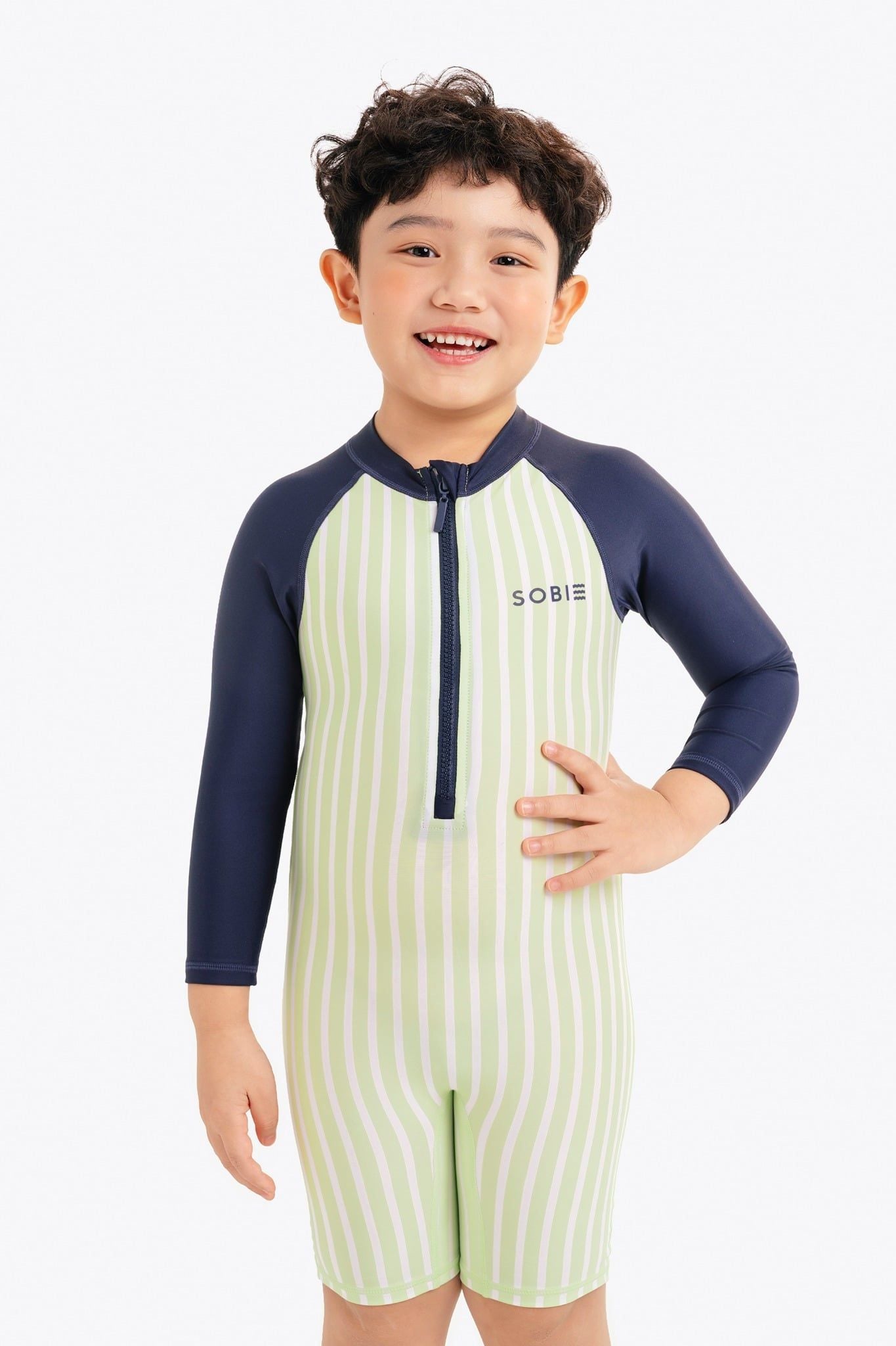 Đồ bơi bé trai SOBIE liền thân tay dài Sea Mako