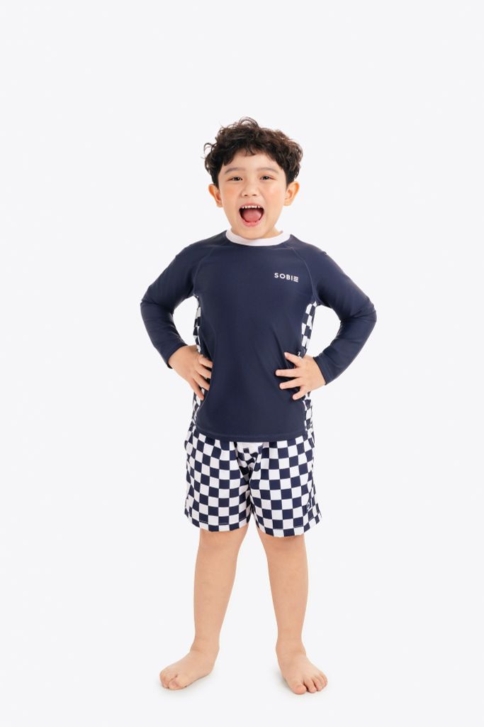 Áo bơi bé trai SOBIE tay dài năng động Sea Hurley, ảnh 2