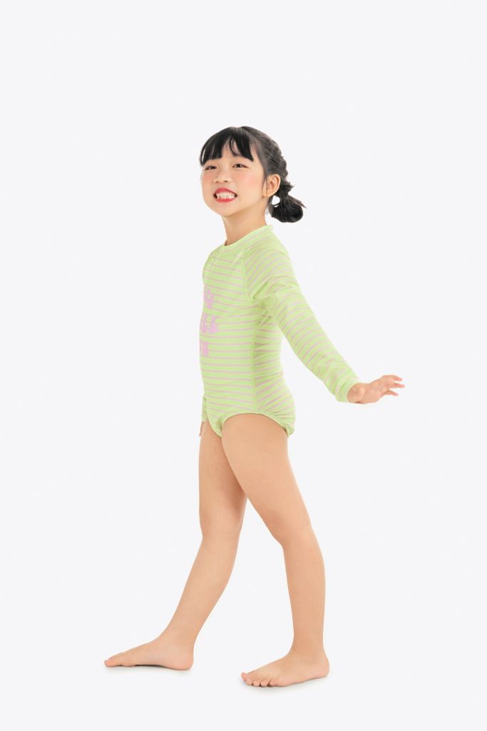 Đồ bơi bé gái SOBIE liền thân tay dài Sea Perla, ảnh 3
