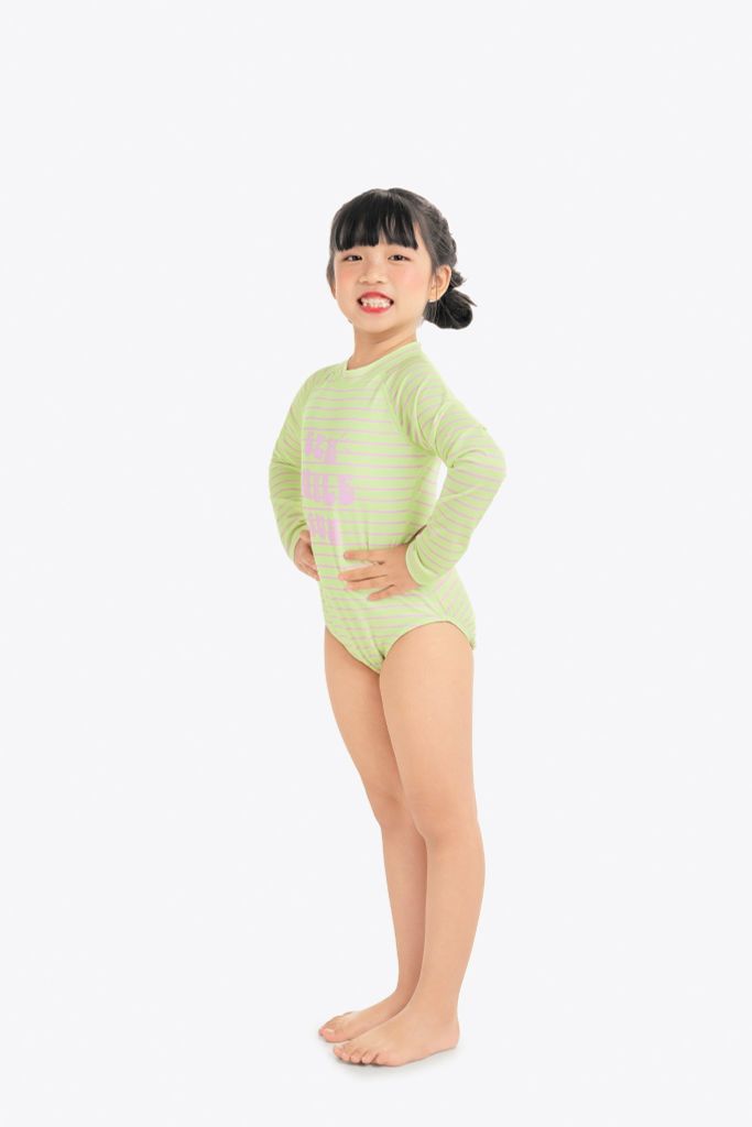 Đồ bơi bé gái SOBIE liền thân tay dài Sea Perla, ảnh 6