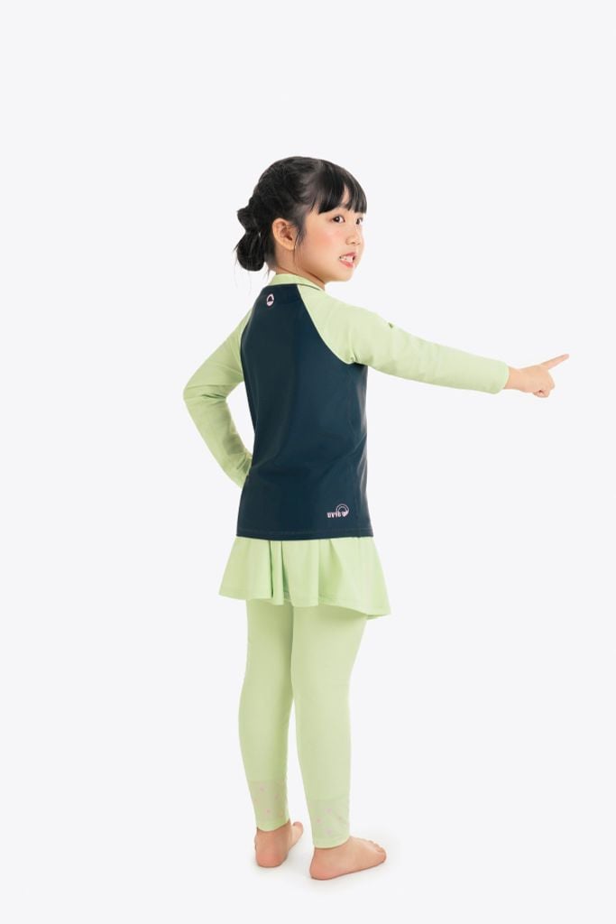 Áo bơi bé gái SOBIE tay dài kín đáo Sea Finn — 5