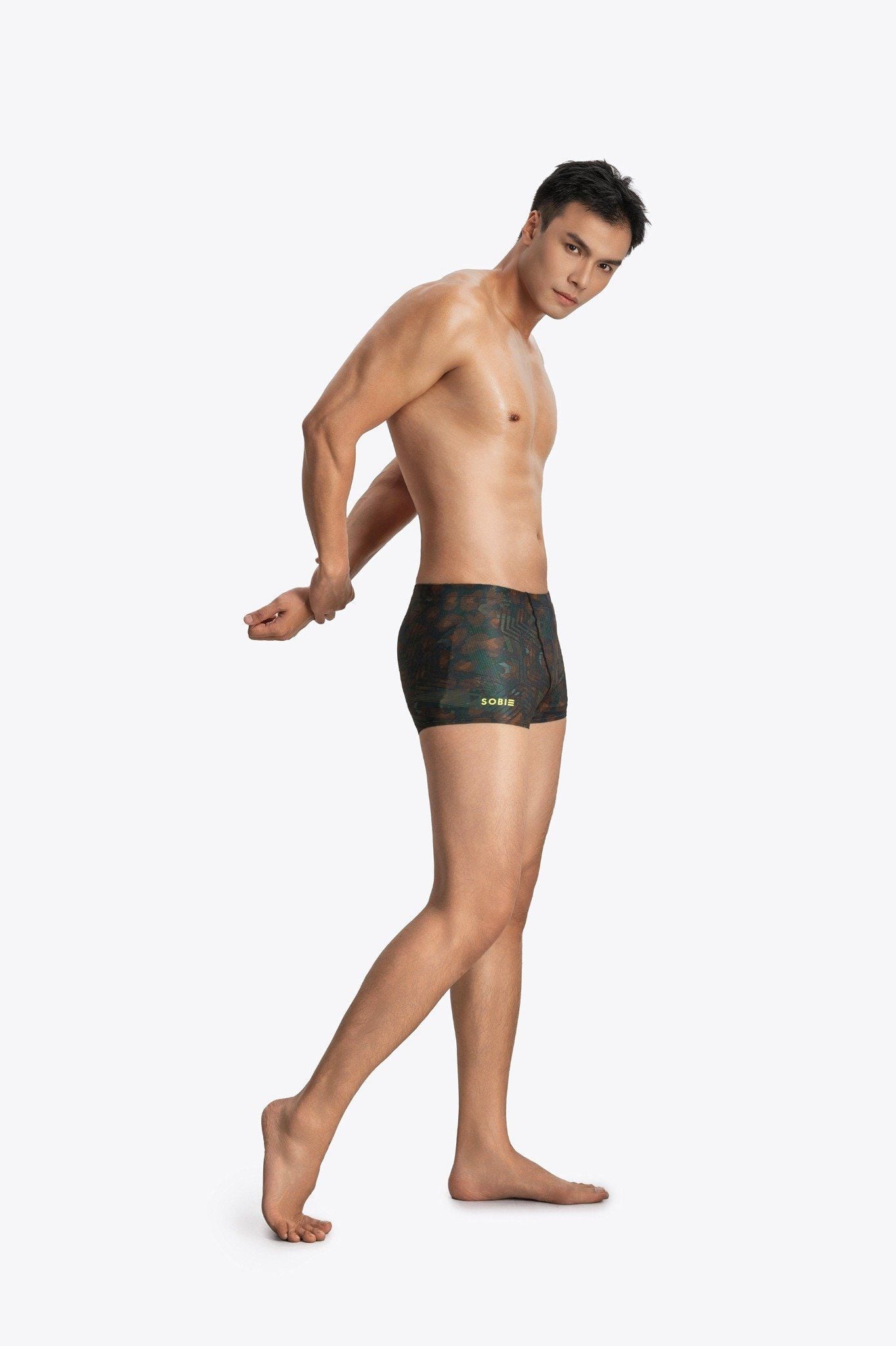 Quần bơi nam Brief Soendu™ LEO Jungle