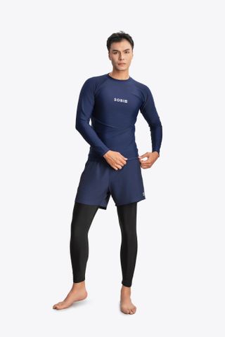  Áo bơi nam tay dài kín đáo và chống nắng Marine Cleo 