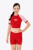 Áo bơi bé gái SOBIE croptop tay ngắn Sibling Ruby