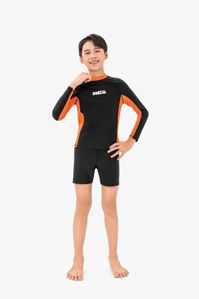  Áo bơi bé trai SOBIE tay dài kín đáo chống nắng Sibling Cyrus 