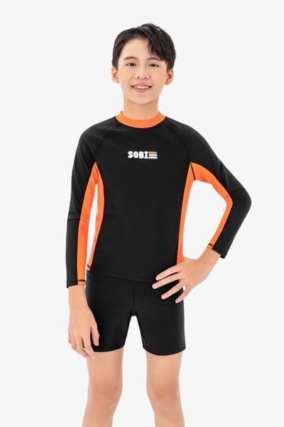  Áo bơi bé trai SOBIE tay dài kín đáo chống nắng Sibling Cyrus 