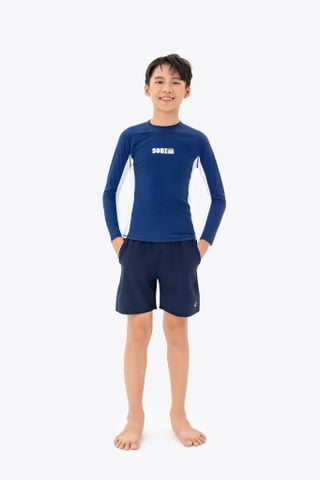  Áo bơi bé trai SOBIE tay dài kín đáo chống nắng Sibling Atticus 